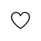 Heart outline icon