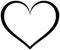 Heart outline icon