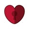 heart padlock keyhole valentine shadow