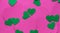 Heart paper group color pink and green