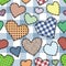Heart patchwork pattern
