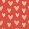 Heart pattern. Hand drawn heart design elements. Valentines Day texture. Color doodle heart. Romantic wallpaper design