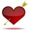 Heart pierced with arrow