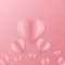 Heart pink background anniversary