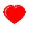 Heart Pixel Art, Heart Shape, Emotion, Affection, Love, Valentine Icon
