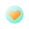 Heart pixel perfect flat gradient color ui icon