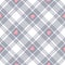 Heart plaid pattern in grey, pink, white for Valentines Day prints. Seamless herringbone light tartan check vector for flannel.