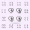 heart, plus, check, minus sign icon. web icons universal set for web and mobile