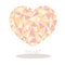 Heart polygonal sweet