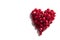 Heart from pomegranate seeds