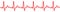 Heart pulse icon, cardiogram sign, heartbeat, one line - vector