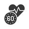 Heart rate and heart funtion icon, healthcare and medical relate