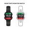 Heart rate monitor watch concept vector illustration