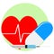 Heart reanimation icon