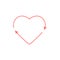 Heart recycle love icon symbol.