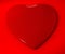 Heart on red background