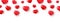 Heart red balloon border. Celebration background. Realistic red balloons shape heart frame. Happy Valentine`s Day