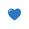Heart related vector glyph icon.