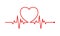 Heart rhythm, Electrocardiogram, ECG - EKG signal, Heart Beat pu