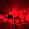 Heart romance valentines background glowing