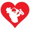 Heart and saxophonist. I love playing the saxaphone.