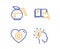 Heart, Search book and Coffeepot icons set. Idea sign. Star rating, Online education, Brewed coffee. Vector