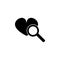 heart search icon. Doctor element icon. Premium quality graphic design. Signs, outline symbols collection icon for websites, web d