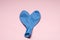 Heart shape blue ballon