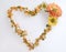 Heart shape flower wreath