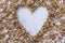 Heart shape with granola. Granola and health concept. Healthy life.