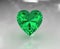 Heart shape large emerald gemstone