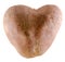 Heart shape potato, close up,