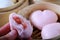 Heart shape streamed Chinese buns, Dim Sum for valentine days