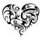 Heart shape tattoo