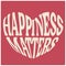 HEART SHAPE TYPO GRAPHIC TEXT HAPPINESS MATTERS