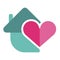 Heart shape vector icon simple red valentine symbol love sign romantic vector illustration