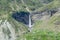 Heart shape waterfall in spiti valley of Himachal pradesh