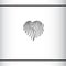 Heart shape with zebras striped fur pattern. I love zebra. I love safari. Fashion logo concept. Logo design template.