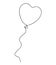 Heart shaped balloon.