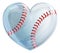 Heart Shaped Baseball