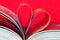 Heart shaped book