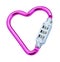 Heart shaped carabiner