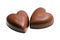Heart shaped chocolate candy