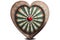 heart shaped dartboard. concept of target for love. Generative AI