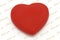 Heart shaped fridge magnet with copy space