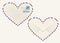 Heart shaped heart airmail envelope