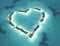 Heart shaped island