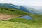 Heart shaped lake, Carpathian mountains, Ukraine, Europe. Discover the beauty of earth. Tourism and nature concept