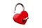 Heart shaped opened lock