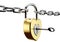Heart Shaped Padlock Connecting Chains